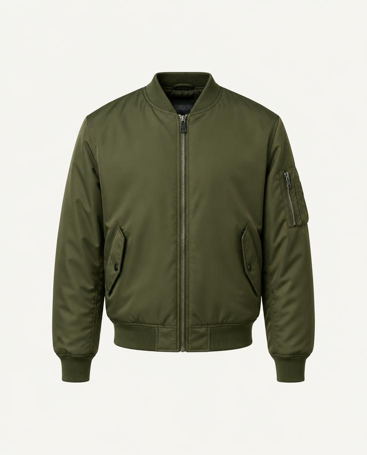 Olive Bomber Jacket