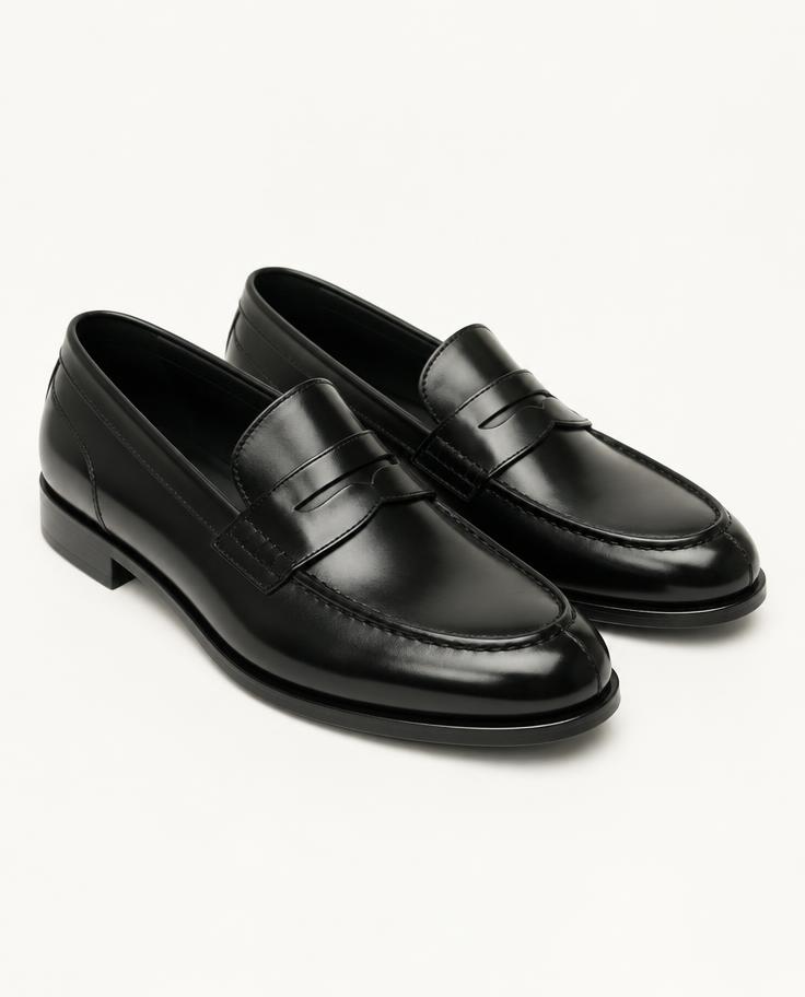 Black Penny Loafer