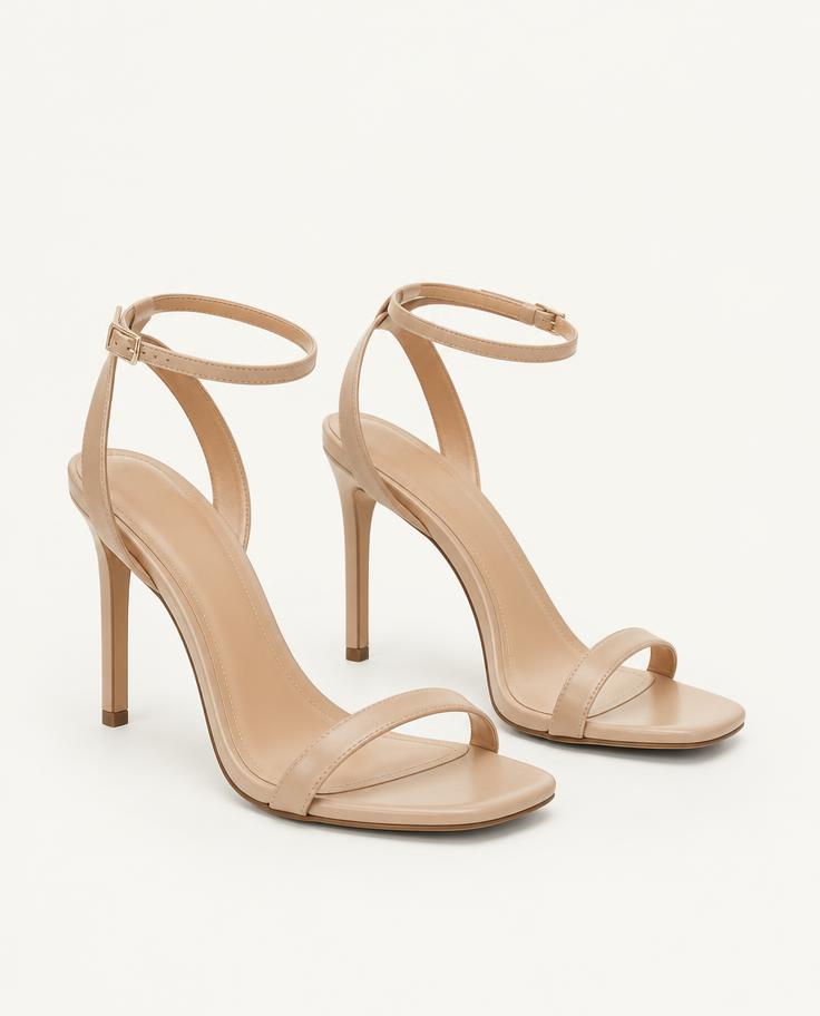 Nude Strappy Heel